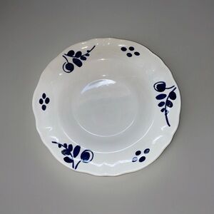 Williams Sonoma‎ One (1) White Blue Olive Pasta Bowl